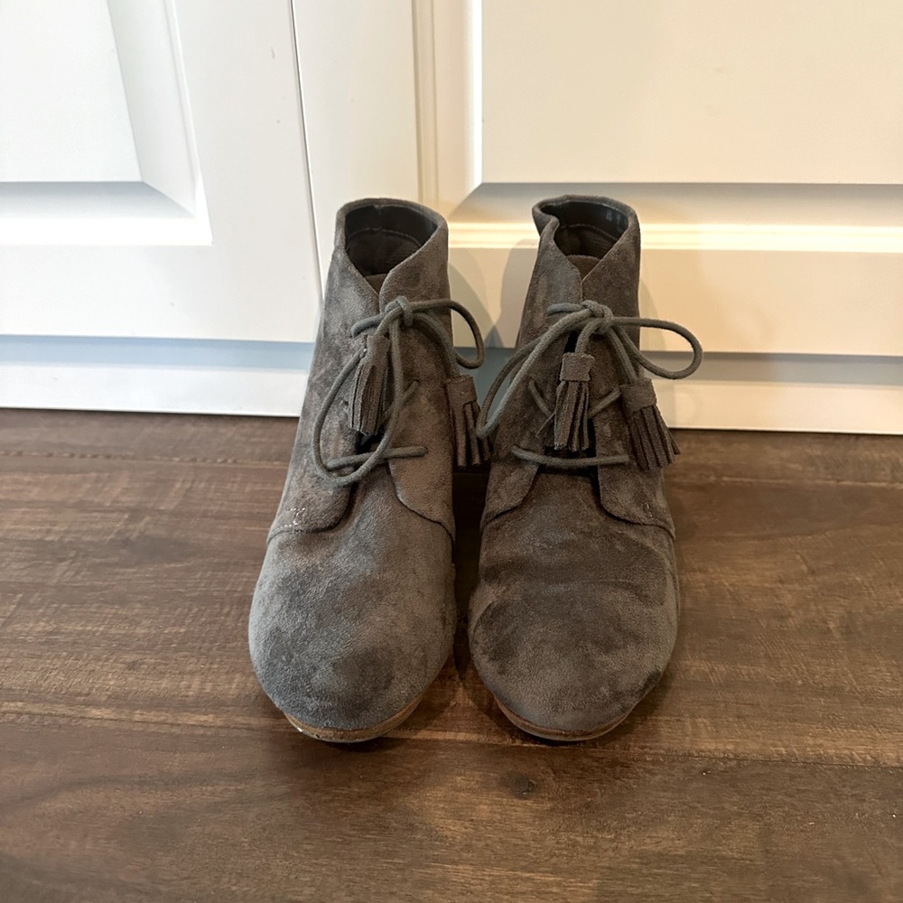 Dr Scholls Gray Ankle Boots